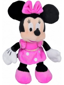 PEL.MINNIE 20CM VESTITO FUXIA