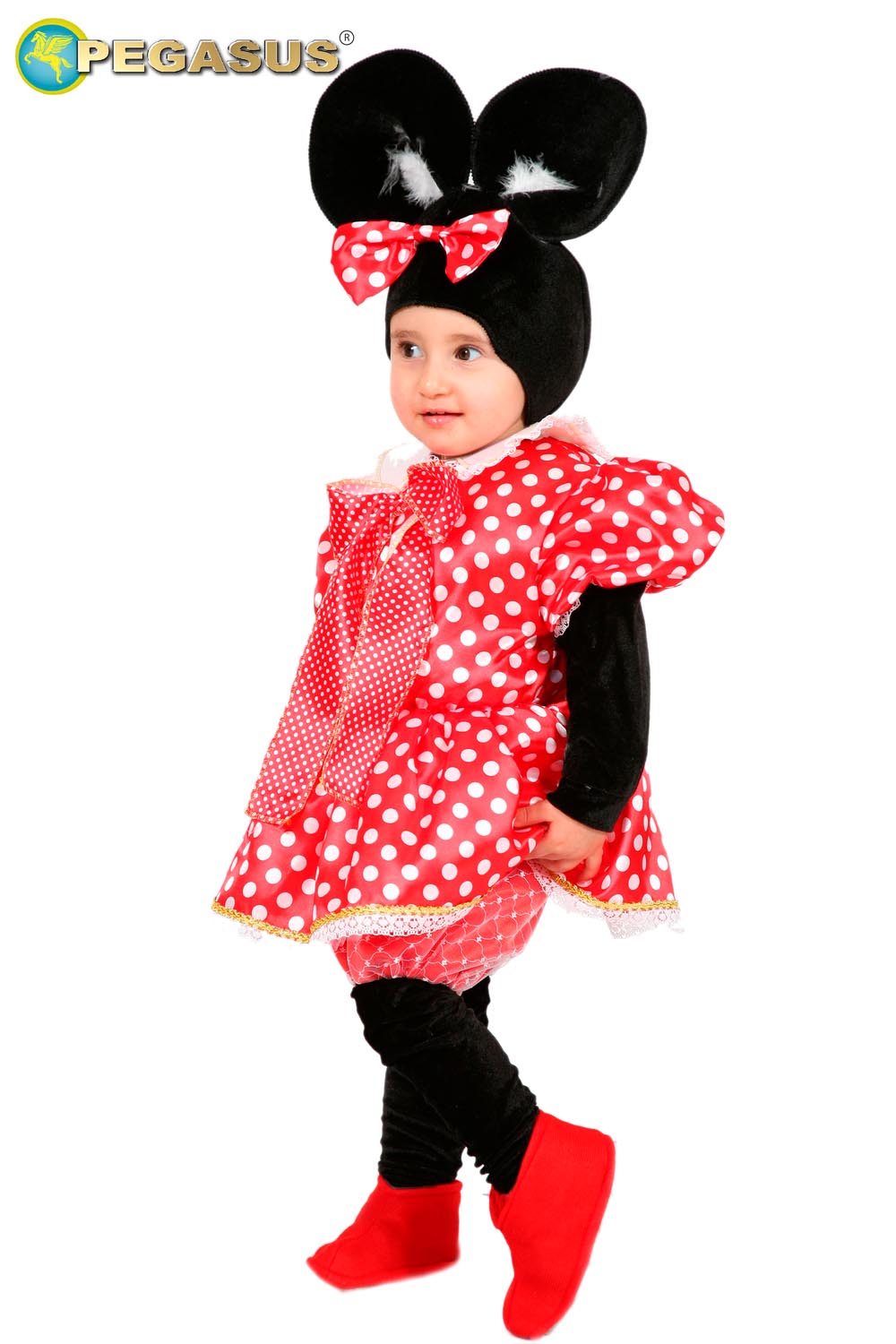 Vestitino Smanicato Per Bambina Con Minnie – Età 5 Anni, Morbido E Lavabile In Lavatrice