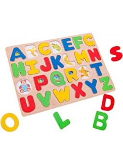 LEGNO-PUZZLE ALFABETO...