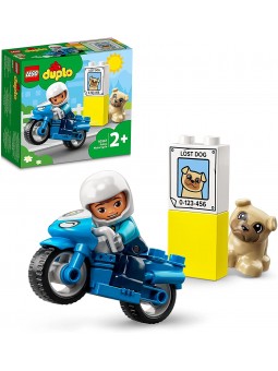 COS-LEGO DUPLO MOTO POLIZIA