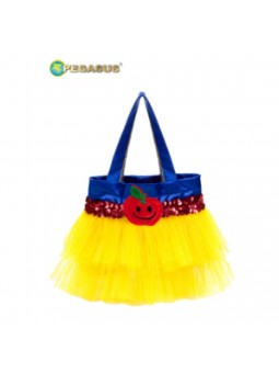 CARN.:BORSA TULLE BIANCANEVE