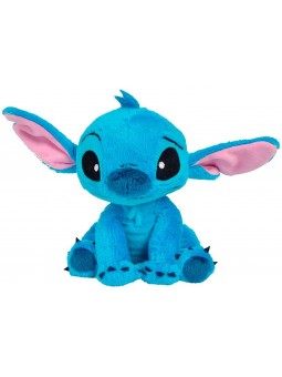 PEL.STITCH 25CM CELESTE SEDUTO