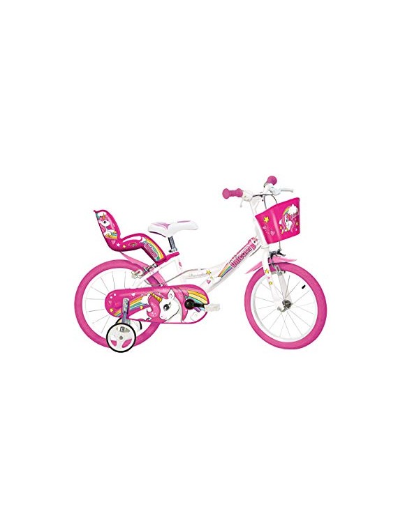 BICI 16 UNICORN BIANCO ROSA