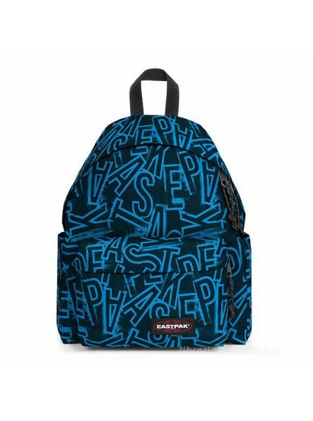 SC ZAINO EASTPAK AMER. FANTASIA LETTERE BLU AZZURRO PORTA PC 40X30X18 2024 25