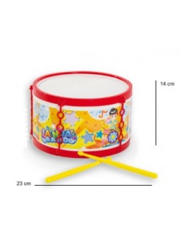 MUS-TAMBURO PLASTICA 23X14...