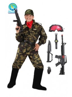 COSTUME MILITARE 5-6ANNI C25