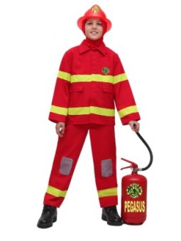 COSTUME POMPIERE 8-9ANNI C25