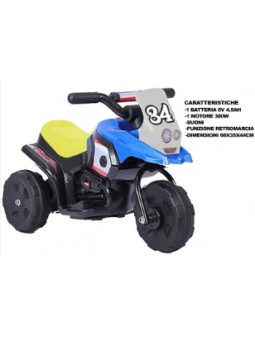 EL-MOTO MINI 3RUOTE 6V BLU...
