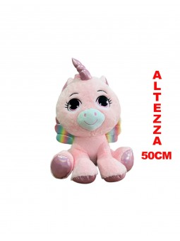 PEL.UNICORNO 50CM ROSA