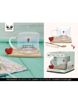 GADGET-TAZZA MAMMA IN VETRO...