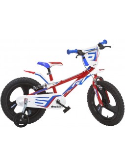 BICI 16 DINO 6 PROCROSS ROSSO BIANCO AZZURRO