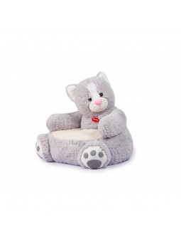 PEL.POLTRONA GATTO GRIGIO...
