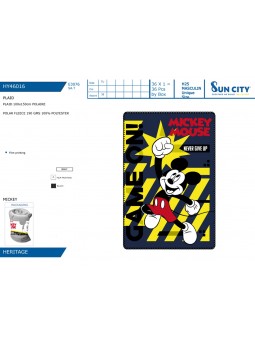 AI-PLAID MICKEY 100X150 NERO