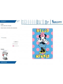 AI-PLAID MINNIE 100X150 HELLO