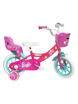 BICI 12 BARBIE FUXIA VERDE...