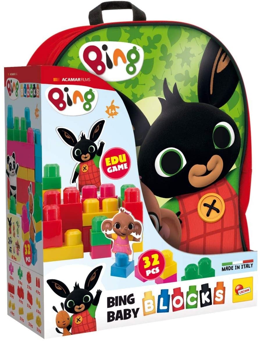 SC-ZAINO ASILO BING CON COSTRUZIONI 36PZ ROSSO