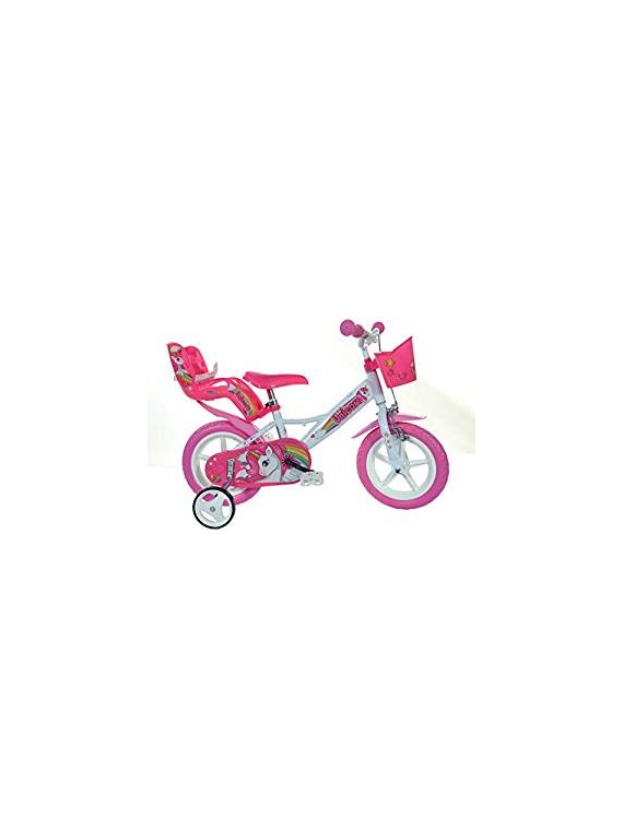 BICI 12 UNICORN BIANCO ROSA