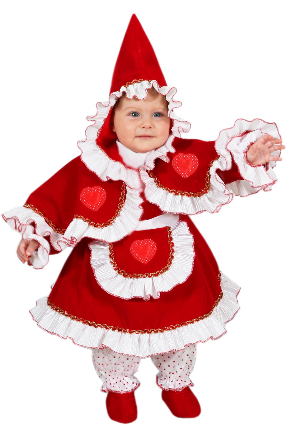 Carnevale Bellissimo Costume Cappuccetto Rosso Bambina Anni 5/6 Novità!!!