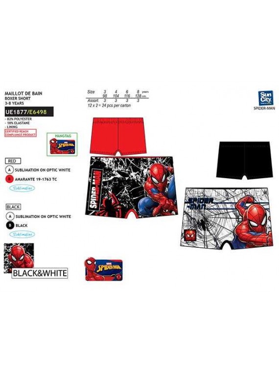 AE-COSTUME BOXER SPIDERMAN...