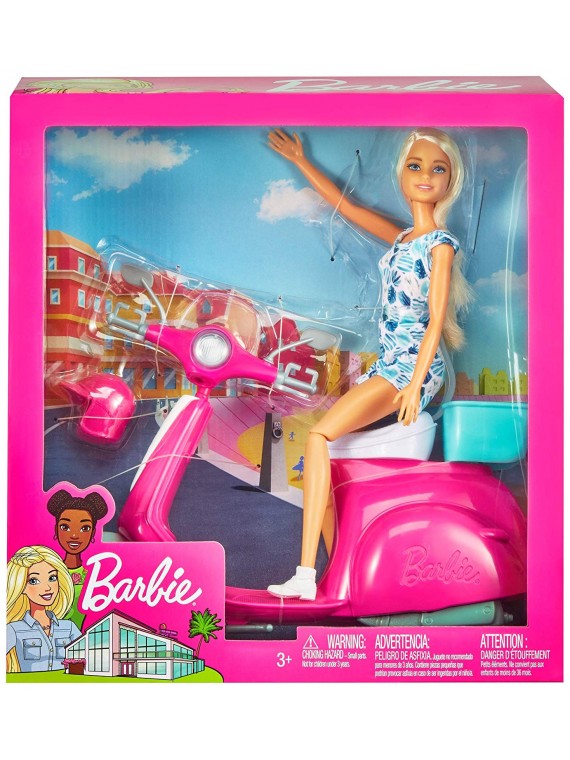 F-BARBIE:SCOOTER FUXIA CON...